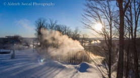 snowmaking at Holiday Valley